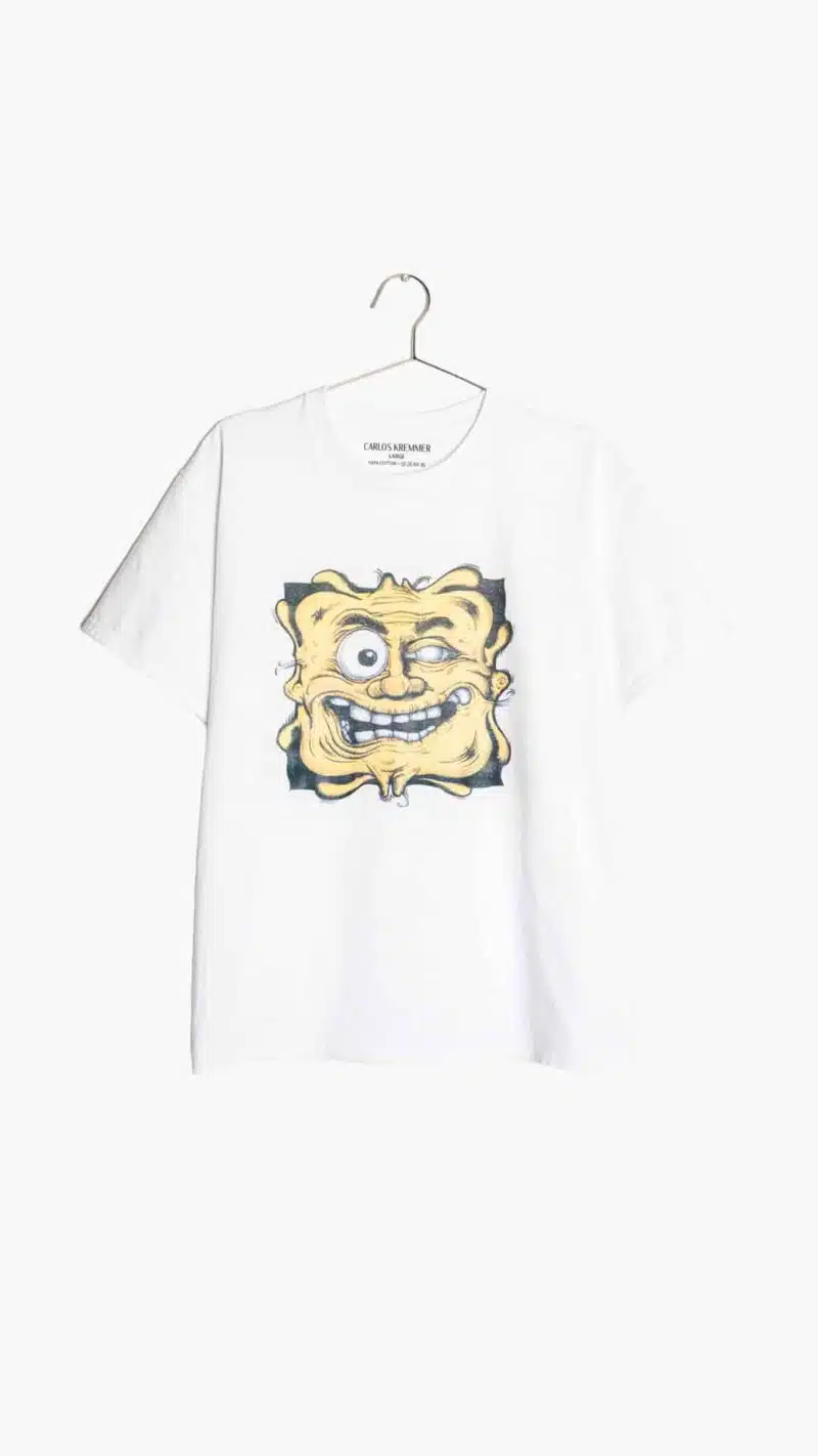 Hilarious Yellow Face Graphic Tee by Carlos Kremmer